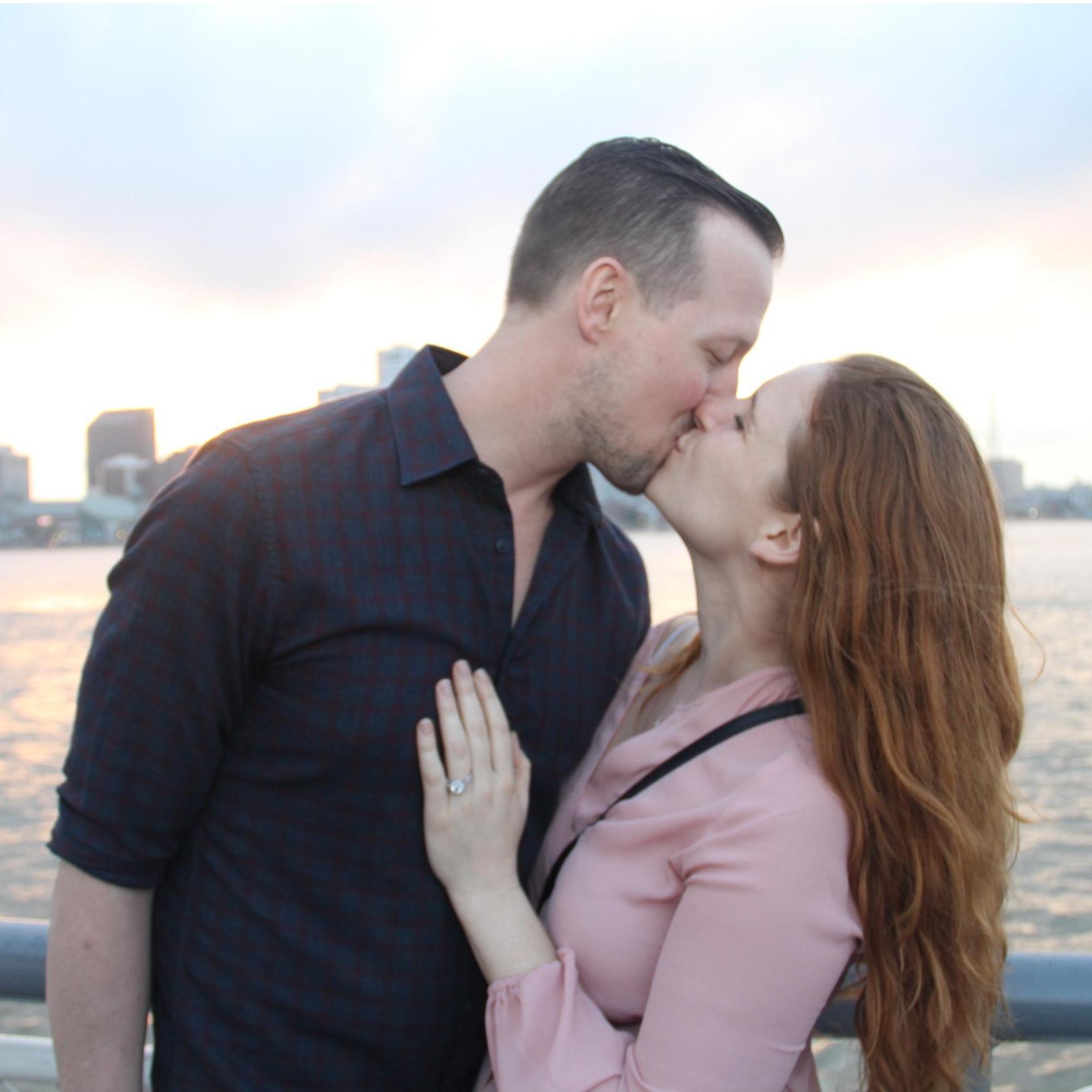 Right after Joe proposed on the Algiers ferry, February 5, 2019