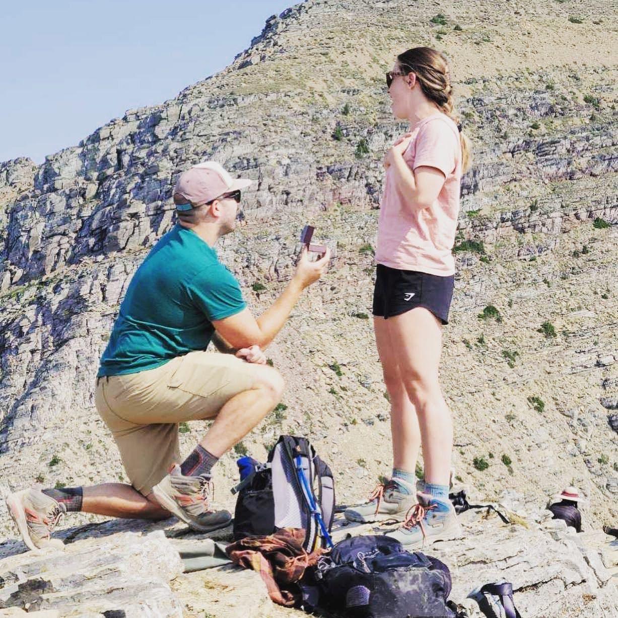 We were fortunate enough to connect with some strangers that captured our engagement!