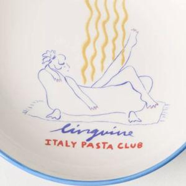 Linguine - Das Rotes Rabbit Italian Earthenware Pasta Bowl