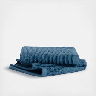 Organic Ribbed Washcloth, Set of 2