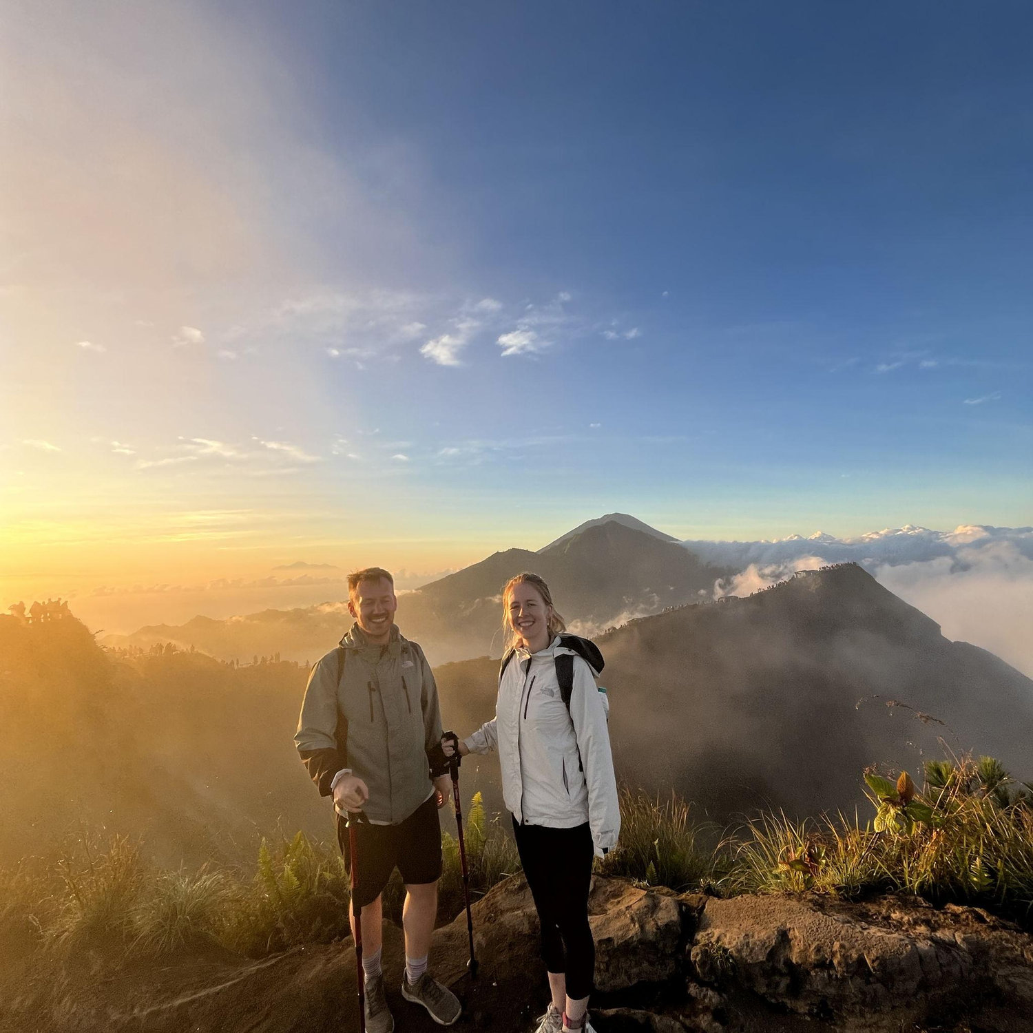 Mount Batur at sunrise was amazing. Had a volcano-boiled egg for breakfast.