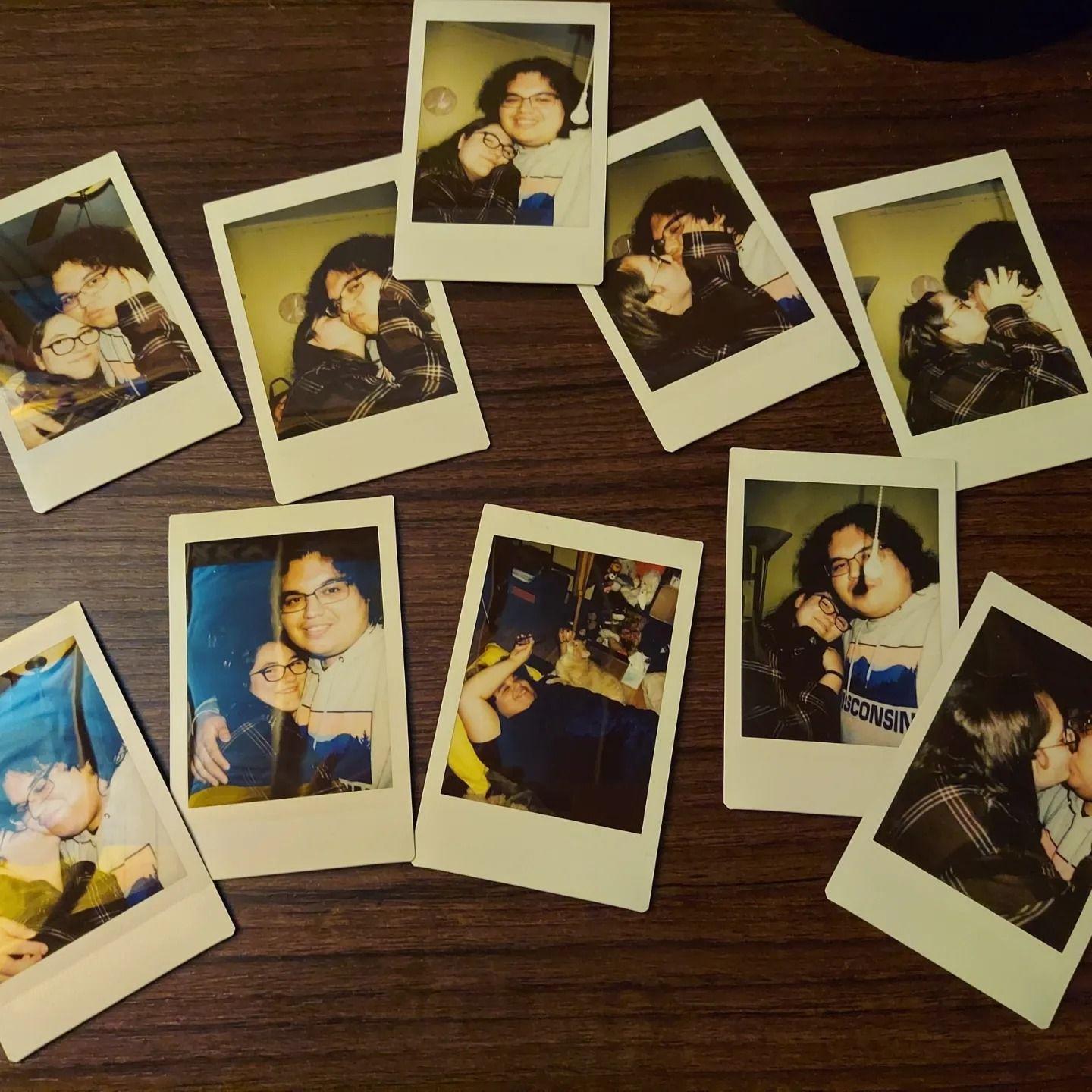 Polaroids from the first time we met in person!