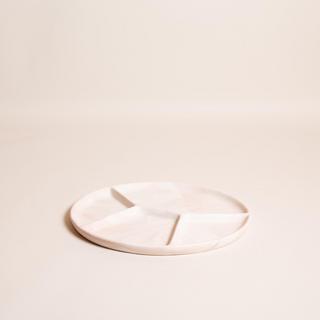 Marble 4-Section Plate