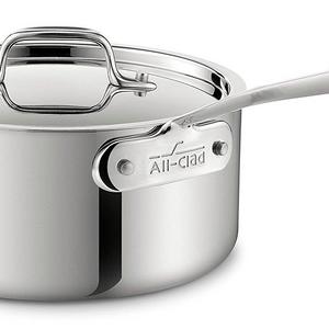 All-Clad 8701004398 4203 Sauce Pan with Lid 3-Quart Silver