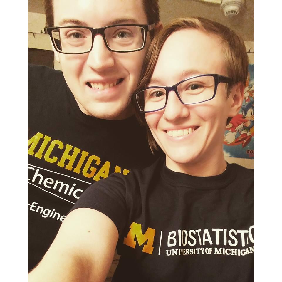 2016: New grad students with our own place, our first apartment in Ann Arbor