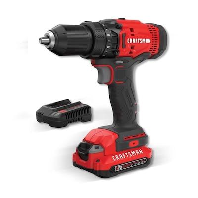 CRAFTSMAN V20 20-Volt Max 1/2-in Cordless Drill (Charger Included and 1-Battery Included)