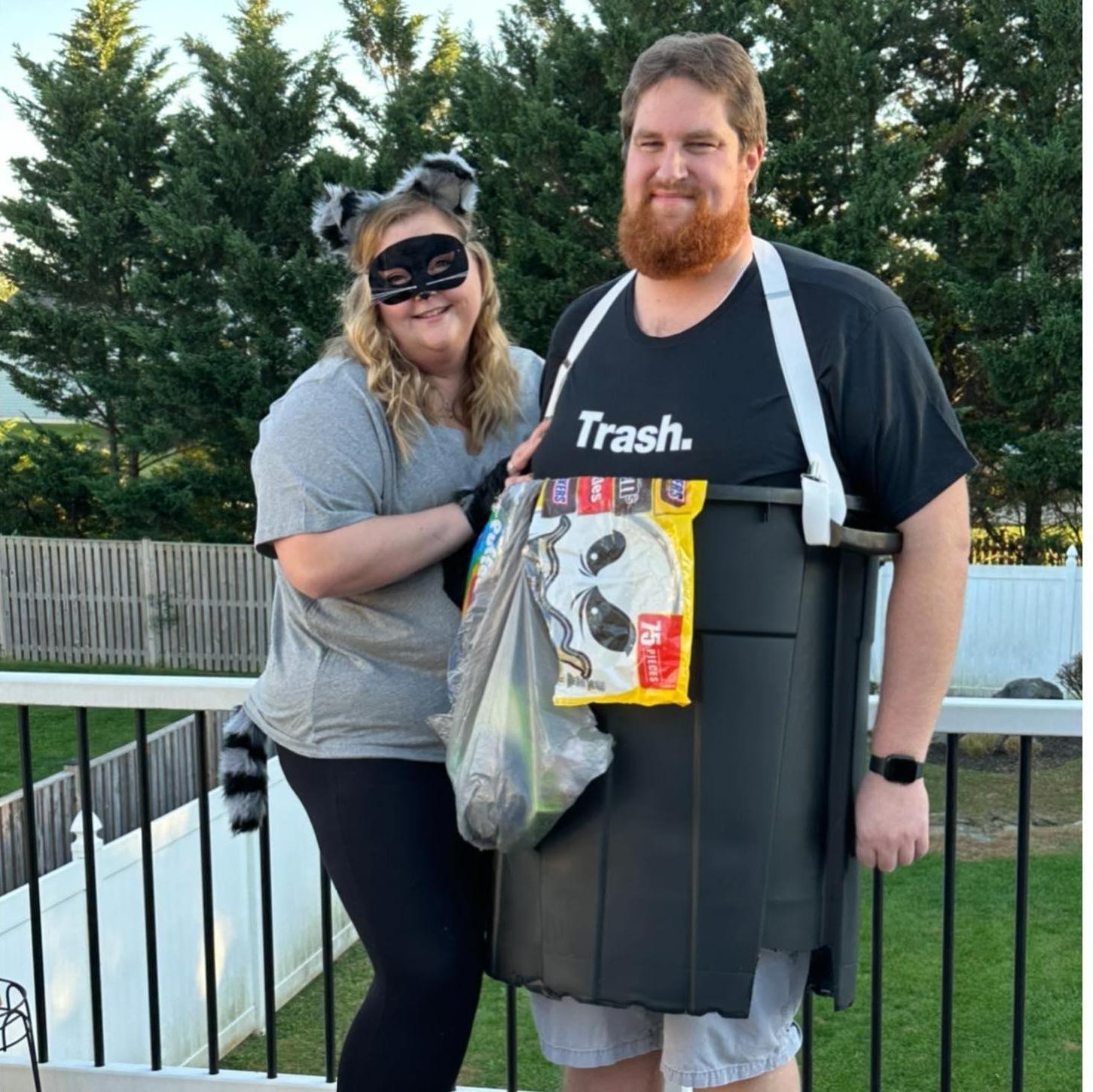 Halloween 2022. A raccoon and her trash!