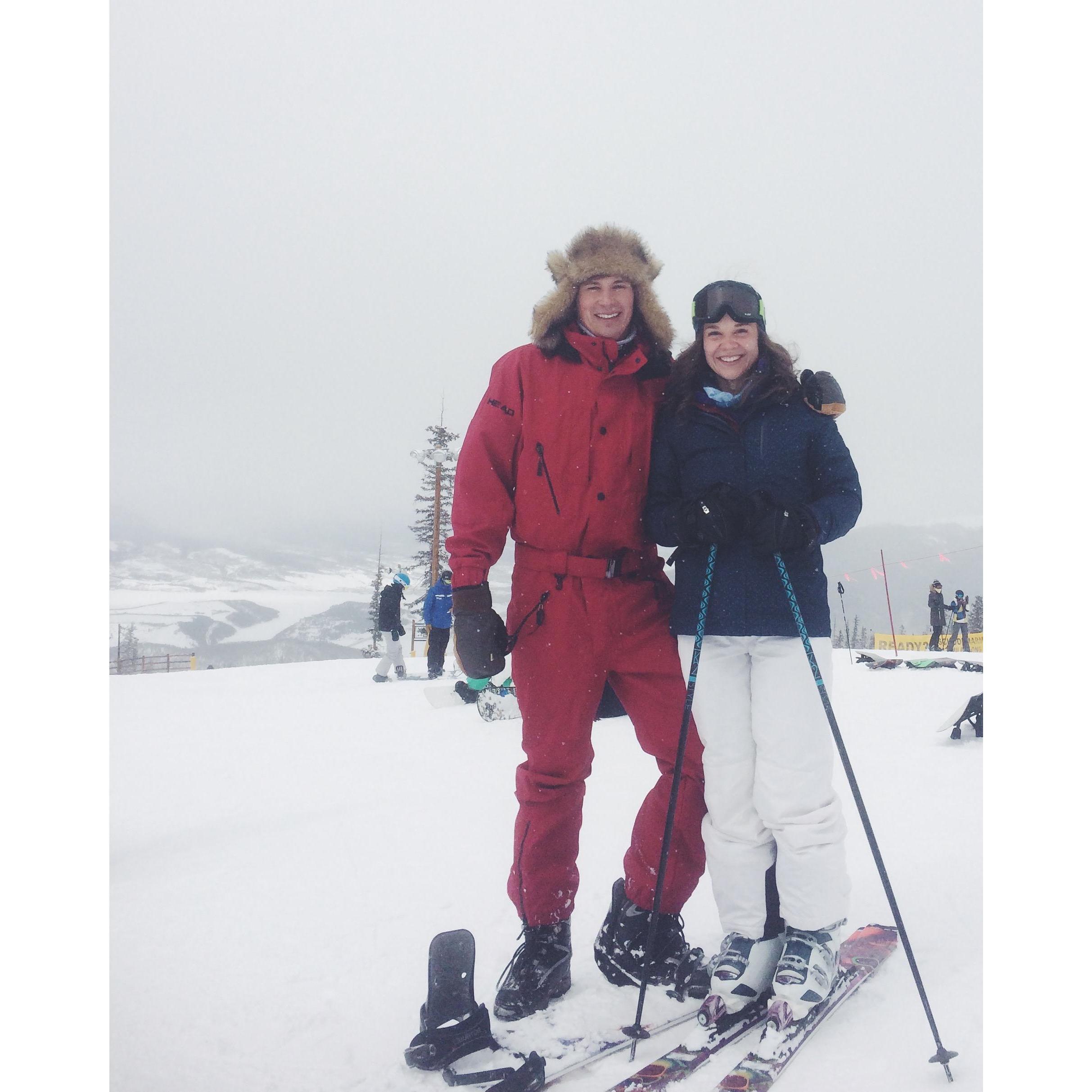 First ski venture together at Keystone - February 2017.