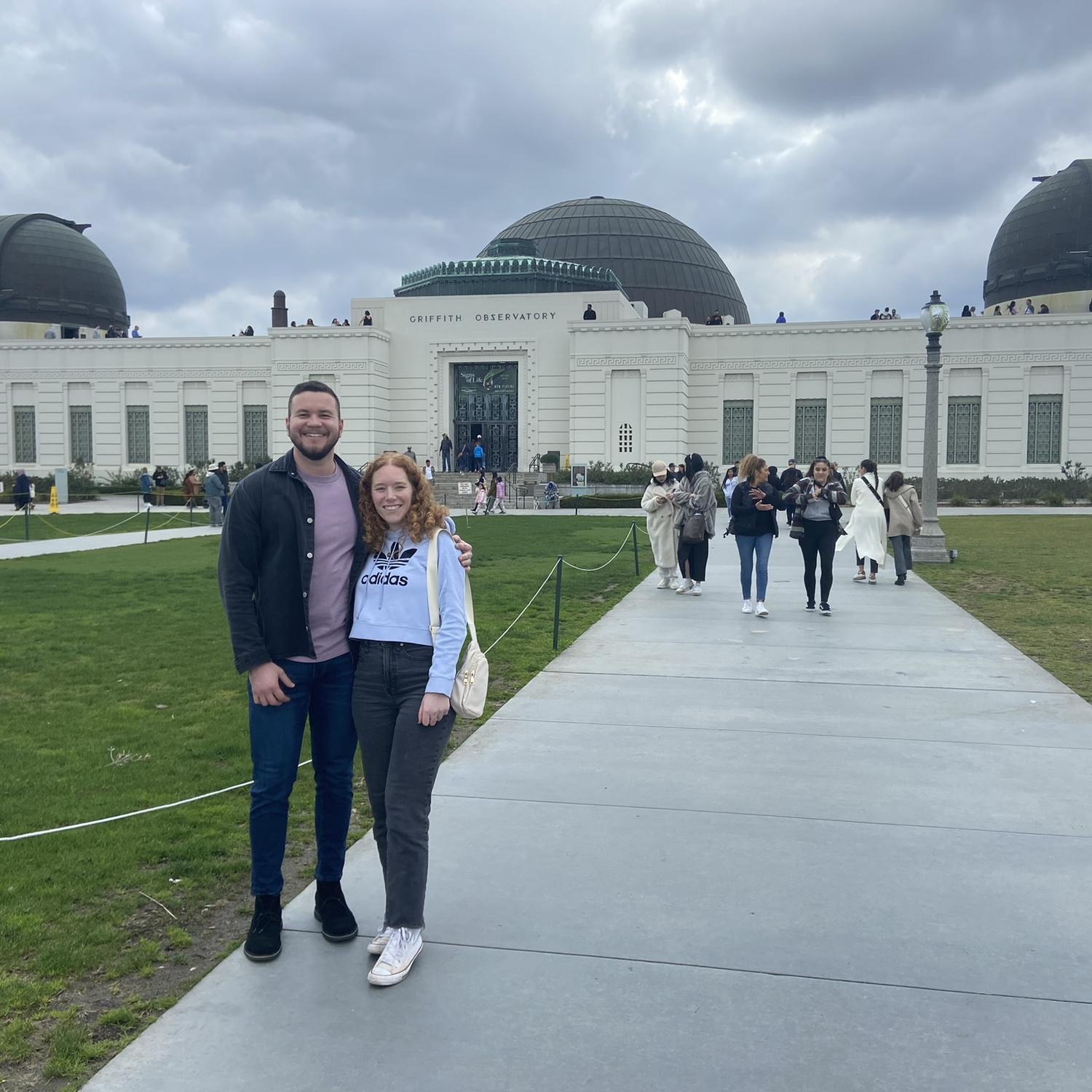 At the Observatory while visiting Vince and Veronica in LA