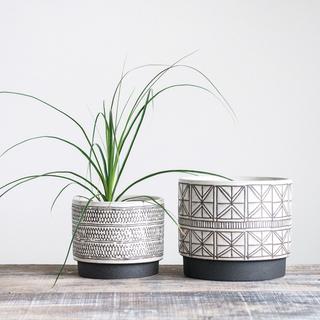 Terrain 2-Piece Stoneware Planter Set