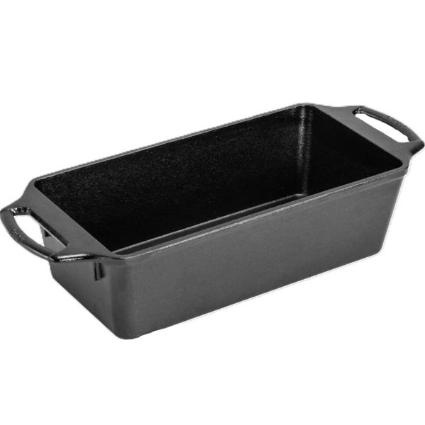 Lodge Cast Iron Loaf Pan - 10 x 5.37 Inch PFAS-Free Bread Baking Pan - Naturally Seasoned Cast Iron Bakeware for Sourdough, Meatloaf, Breads, and More - Made in the USA