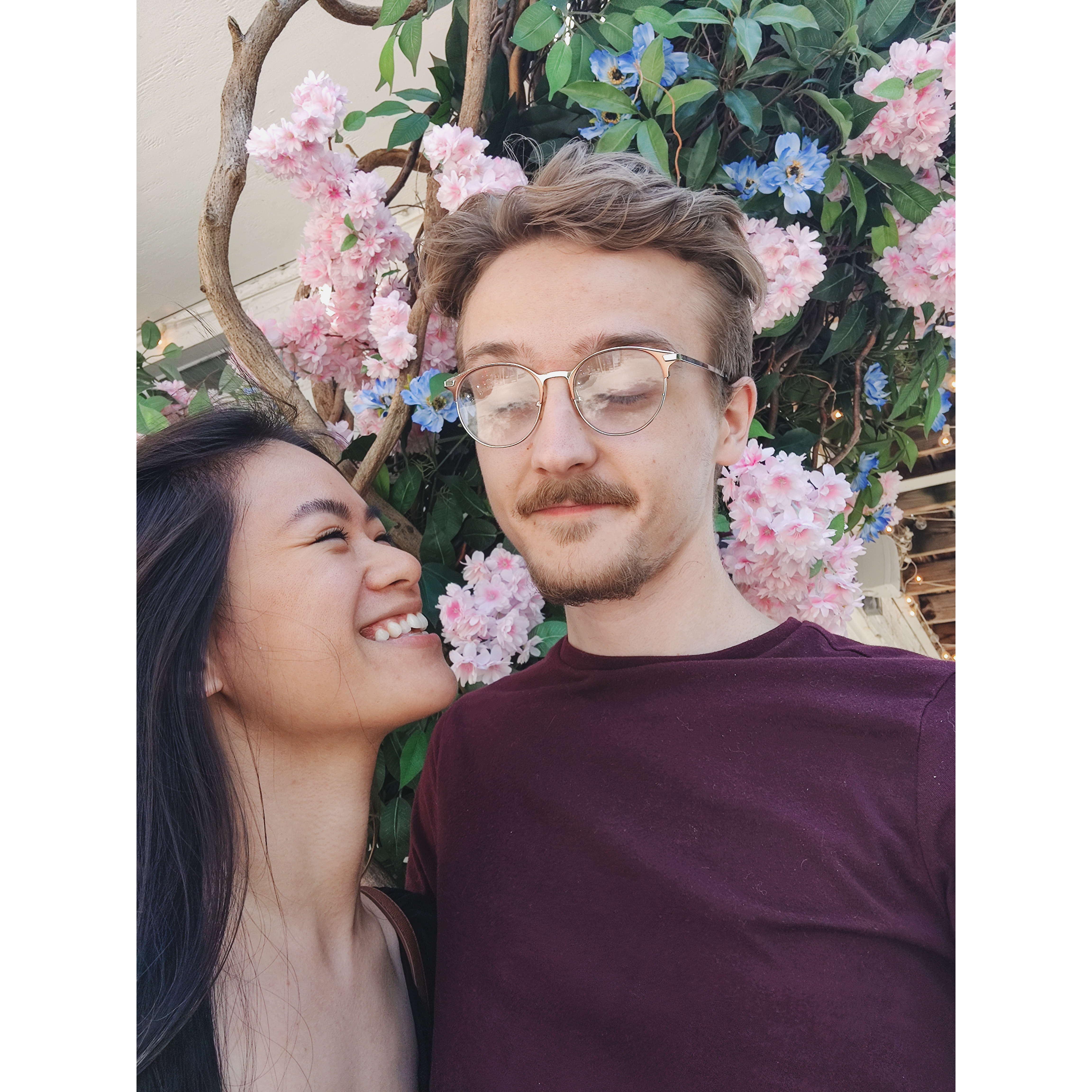 Another rare selfie with Carter:)