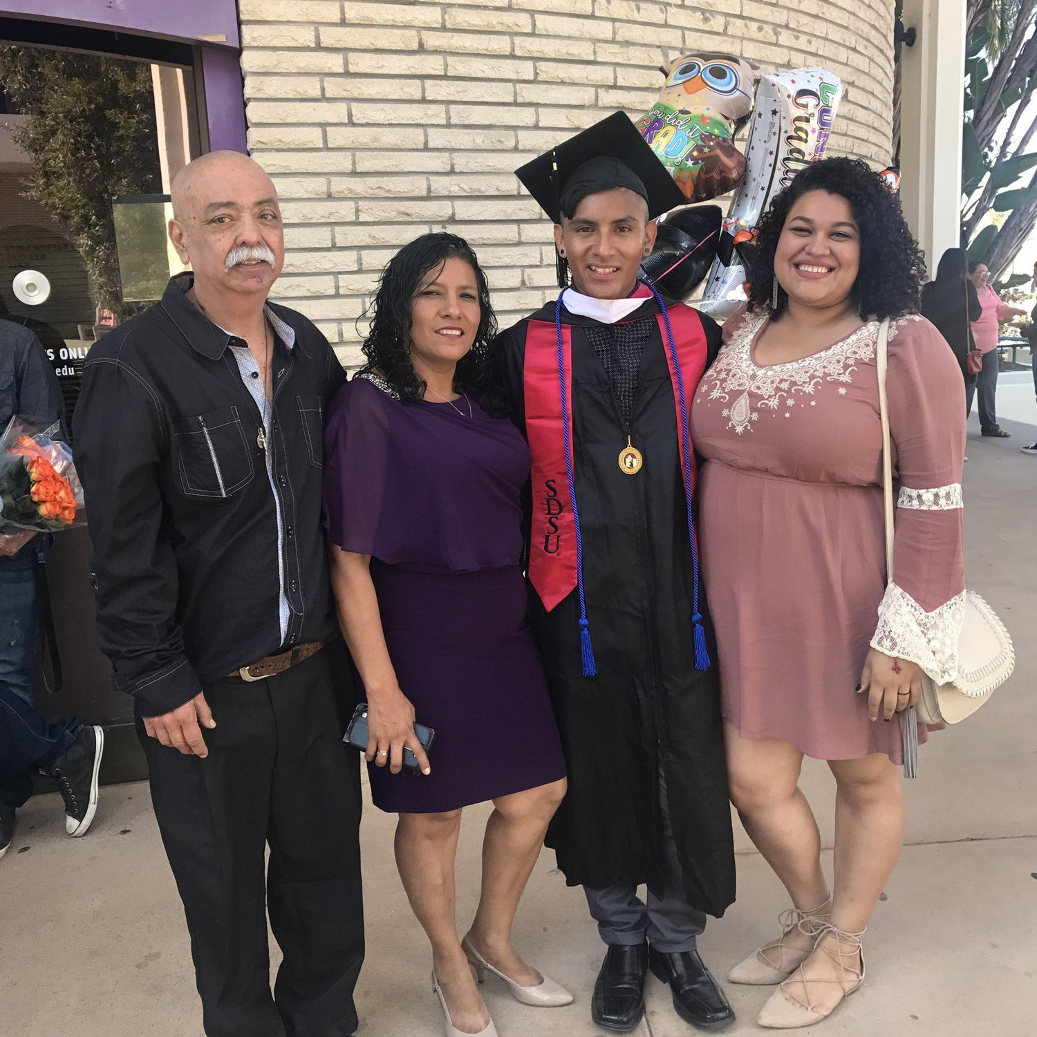 His Master's Graduation