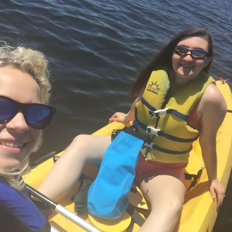 First time kayaking together at Lake Nockamixon