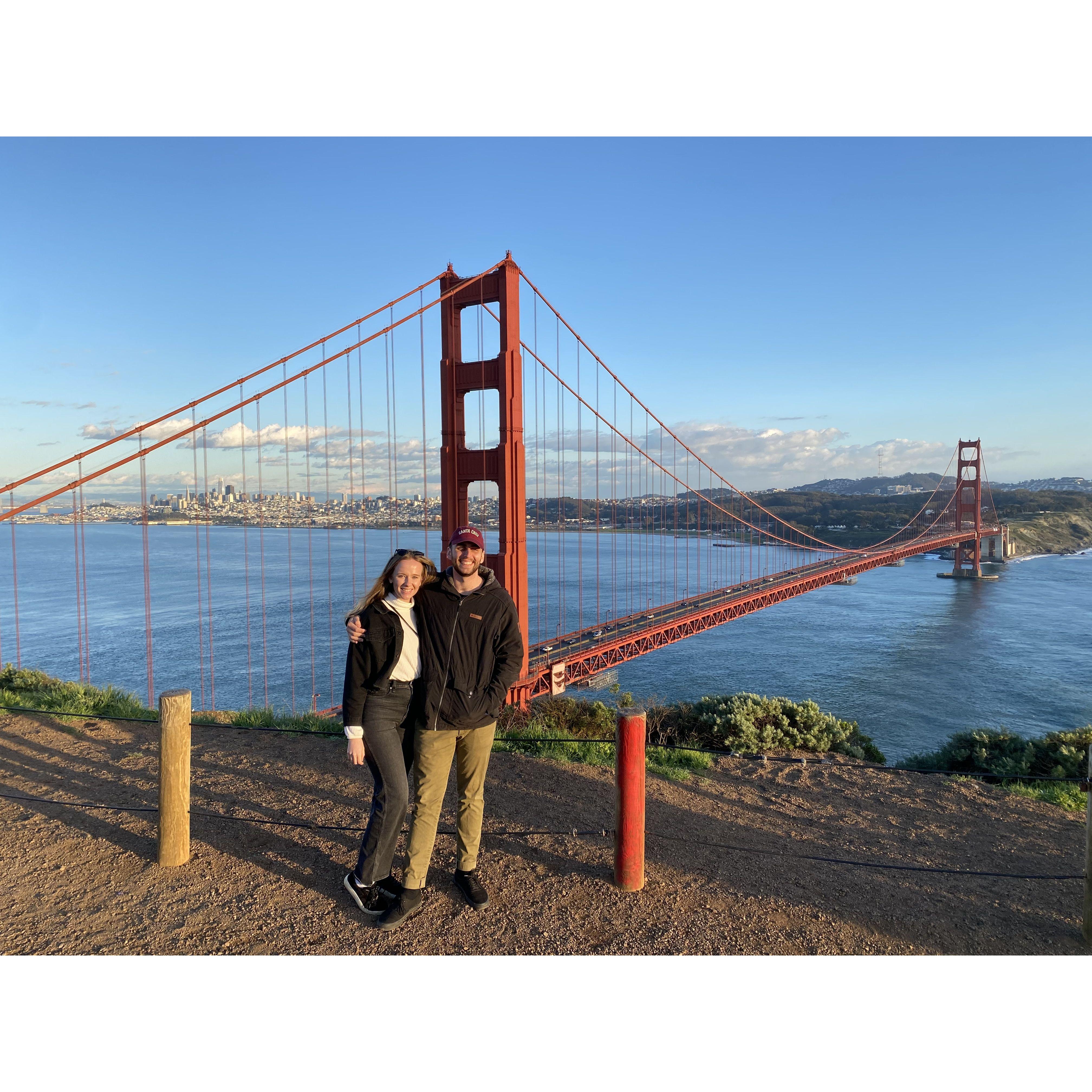 San Francisco, March 2021. Maggie's first time meeting Beth & Chris!
