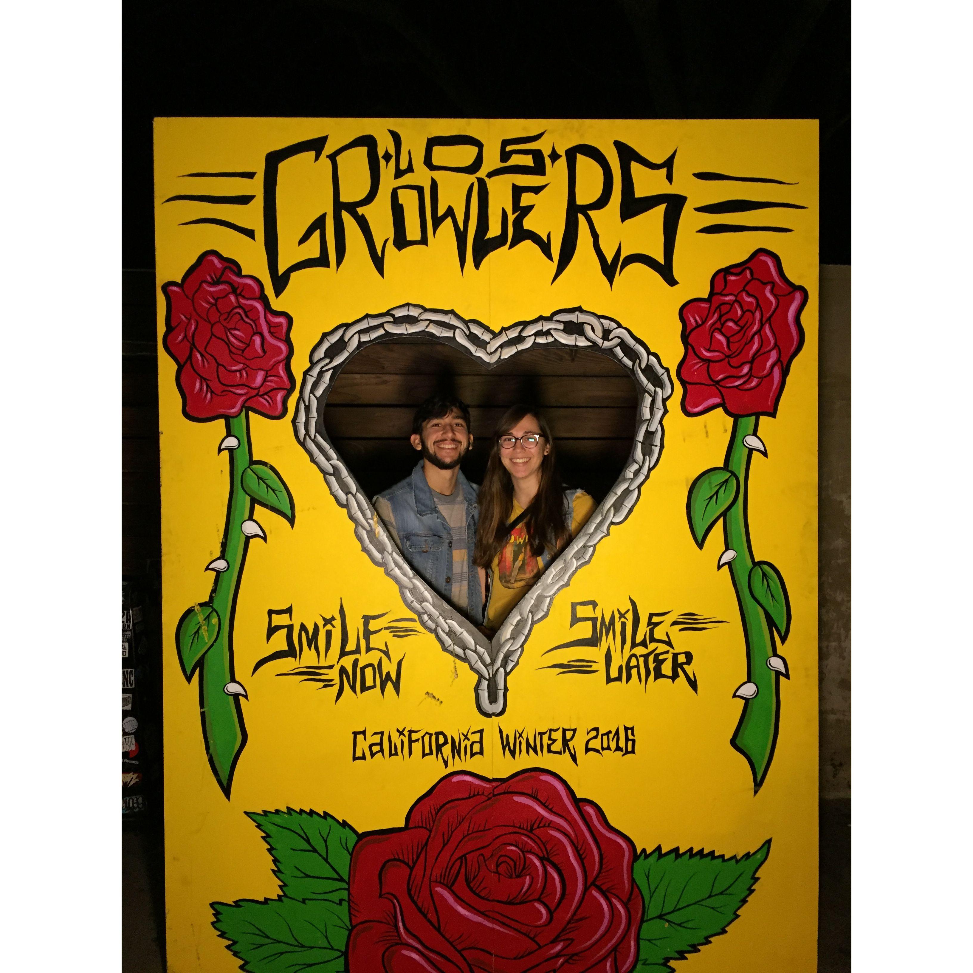 At the Growler's Valentine's Day show 2016