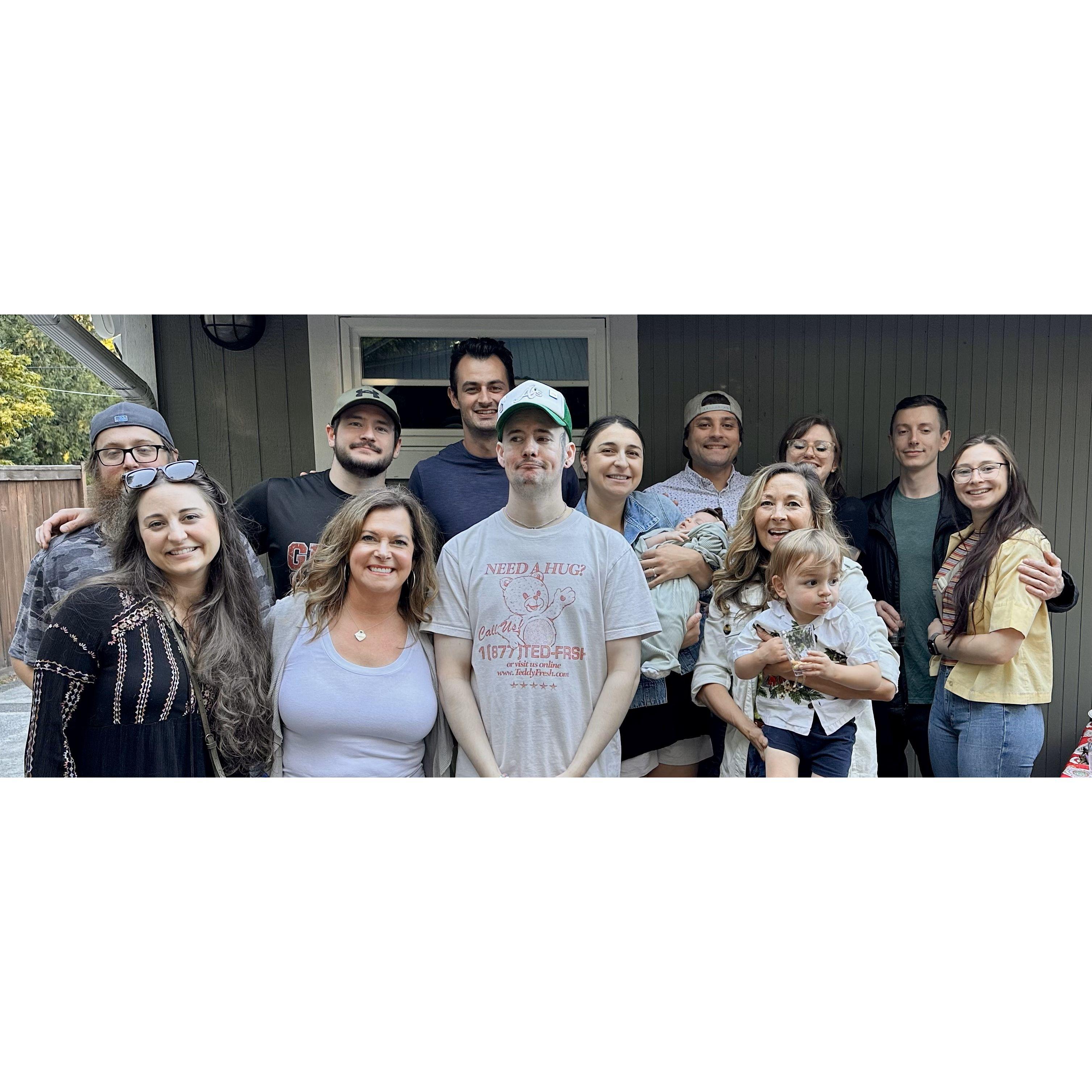 Nancy's boys and step-kids and grandkids!