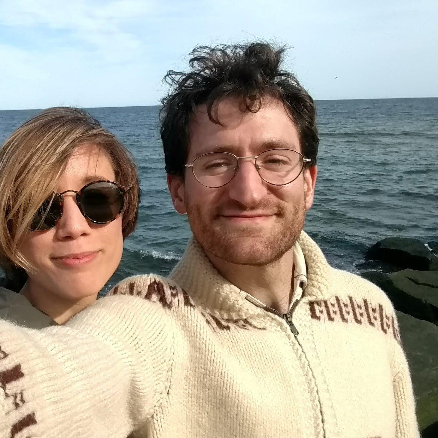 Our first photo together in Asbury Park in April 2018!