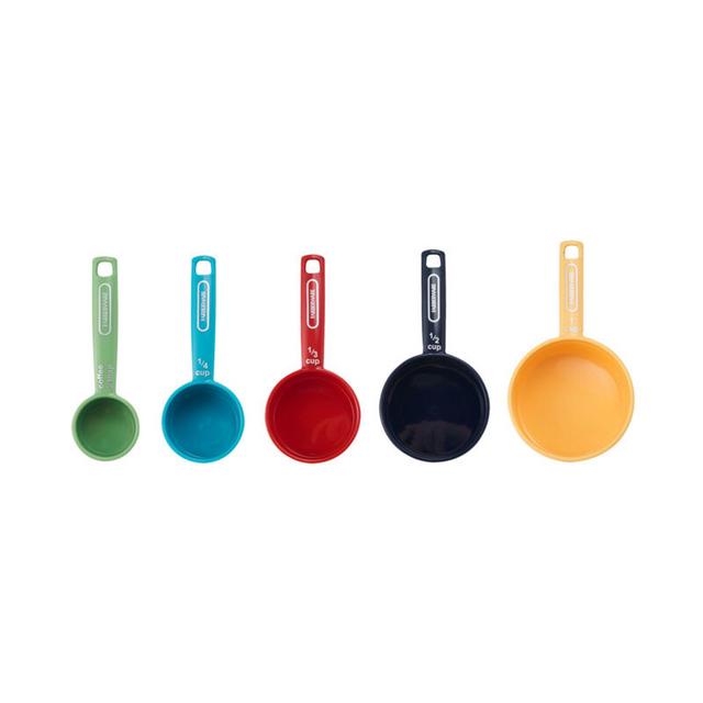 Farberware Multi-Colored Measuring-cup Set with Bonus Coffee Scoop, 5-Piece