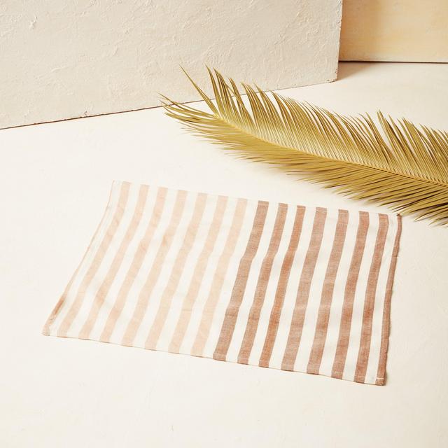 Stripe Placemat in Apricot
