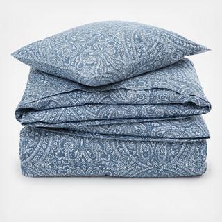 Paisley Sateen Duvet Cover