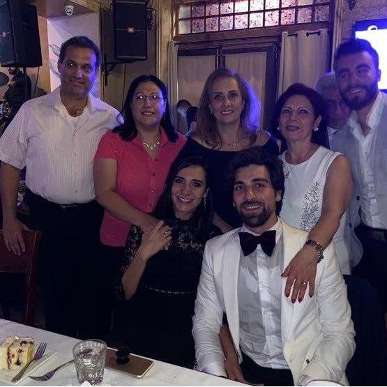Our engagement party with family & friends