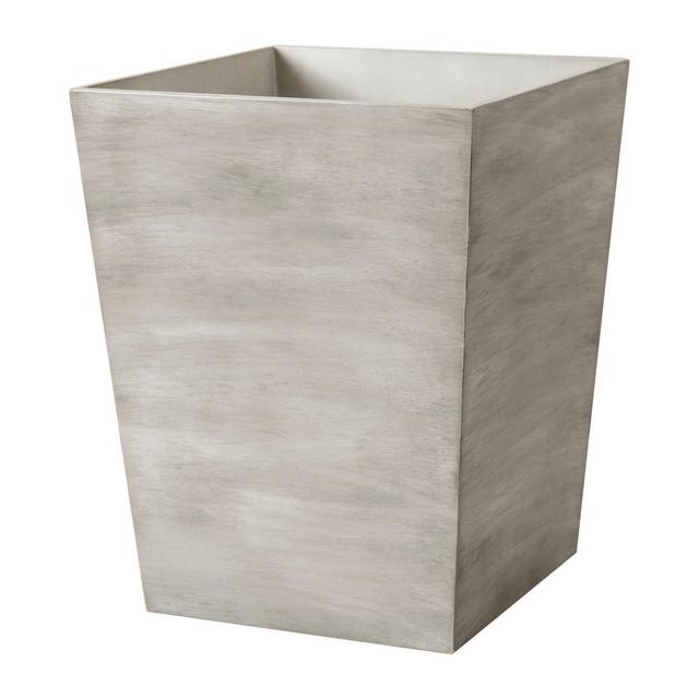 Hotelier Wastebasket Gray/White - Allure Home Creations