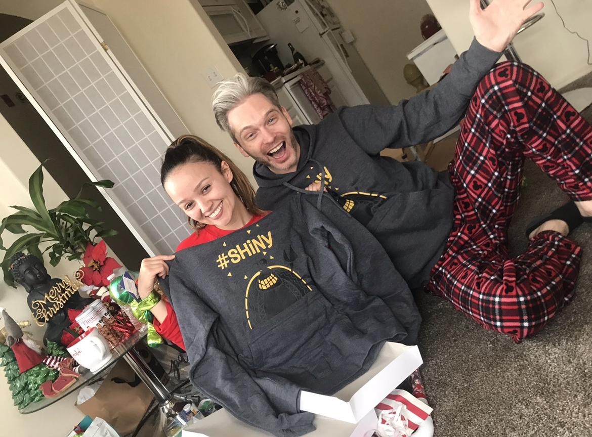 To getting matching Shiny sweaters ✨ We are now Shiny crabs 🦀
