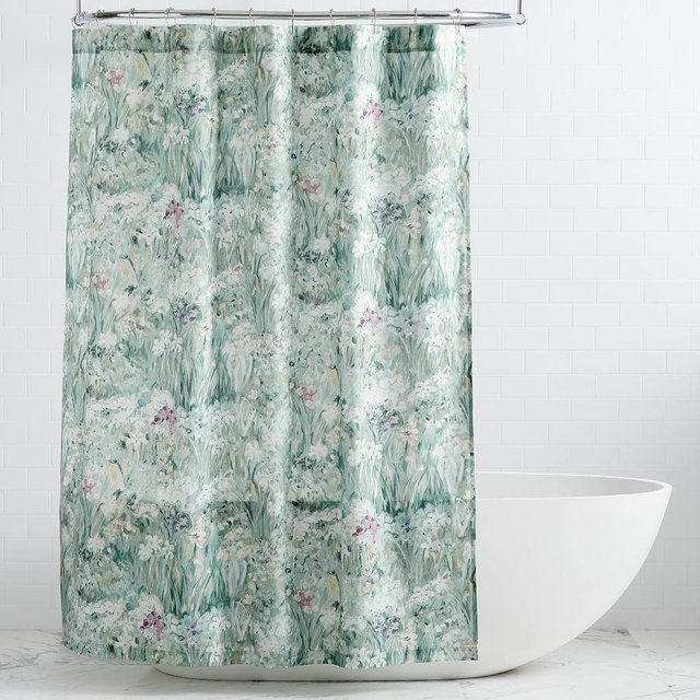Giverny Fleur Organic Shower Curtain, 72x72"