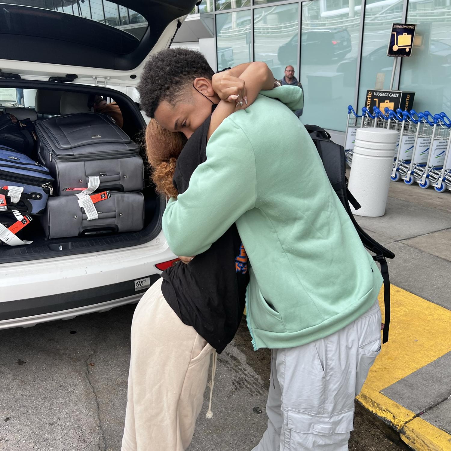 Saying goodbye and having to leave is always the worst part.