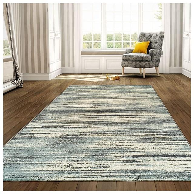 Superior Striped Ashford Area Rug, 8' x 10', Blue