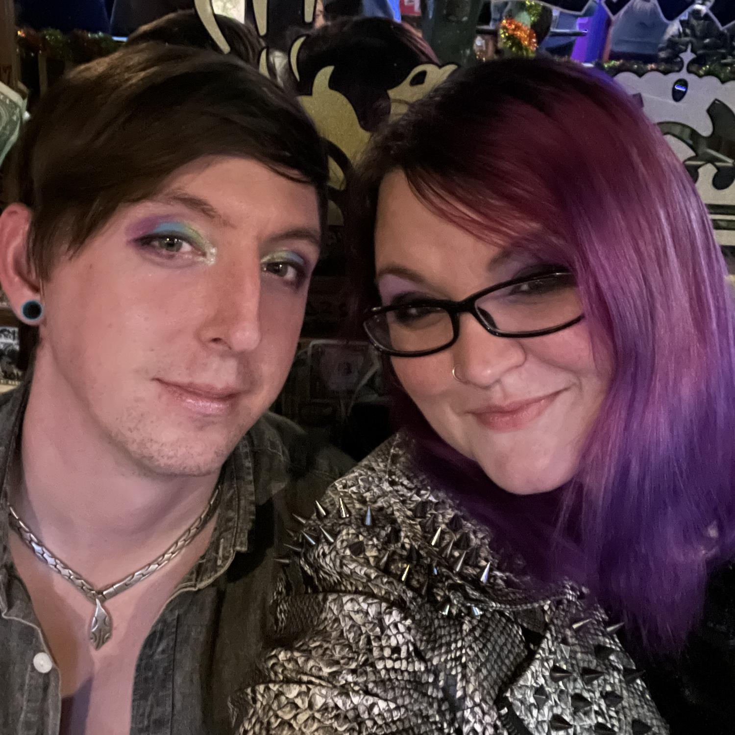 Drag show date night at Purple Parrot in Rehoboth Beach, DE.
