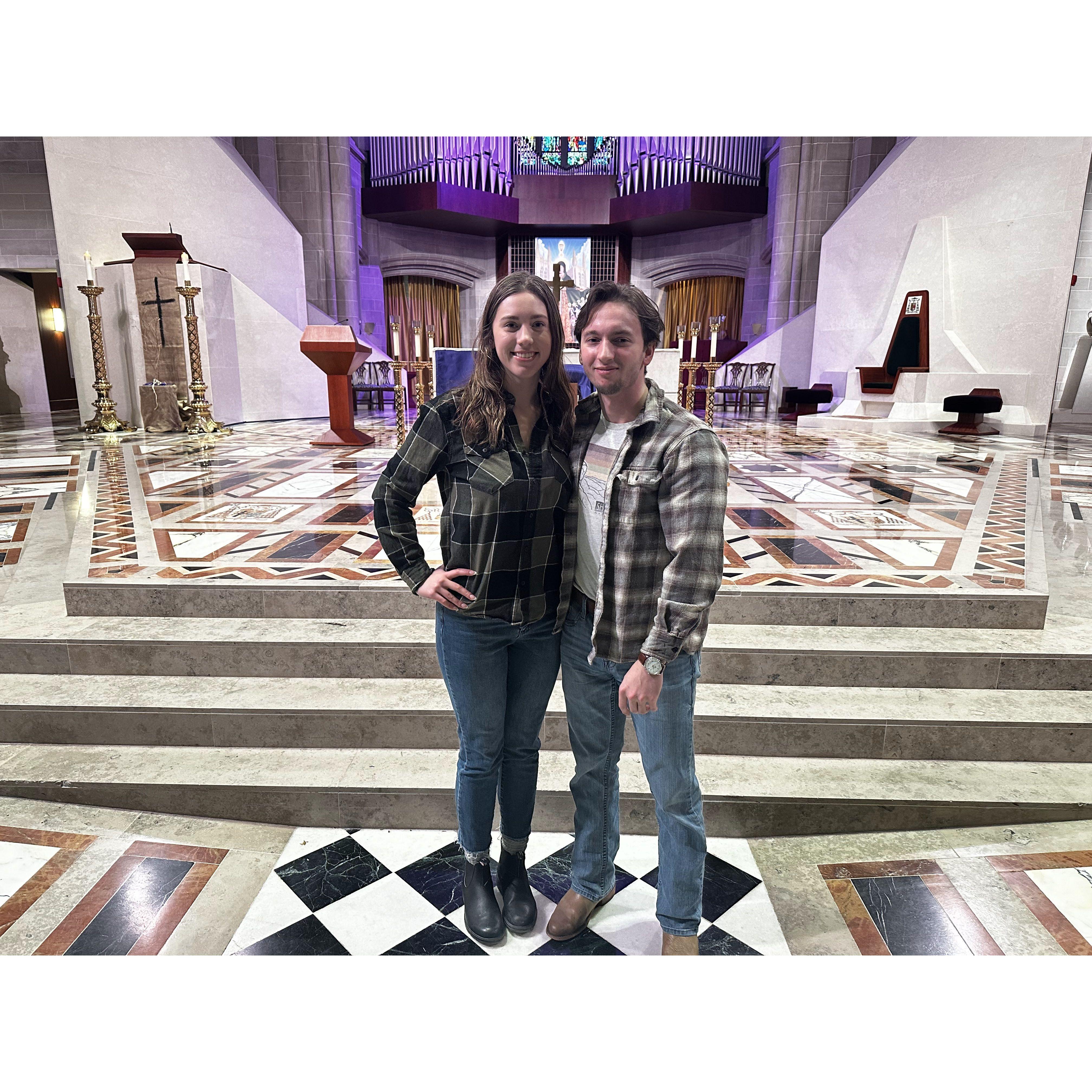 My confirmation into the Catholic Church by the archbishop of Detroit!