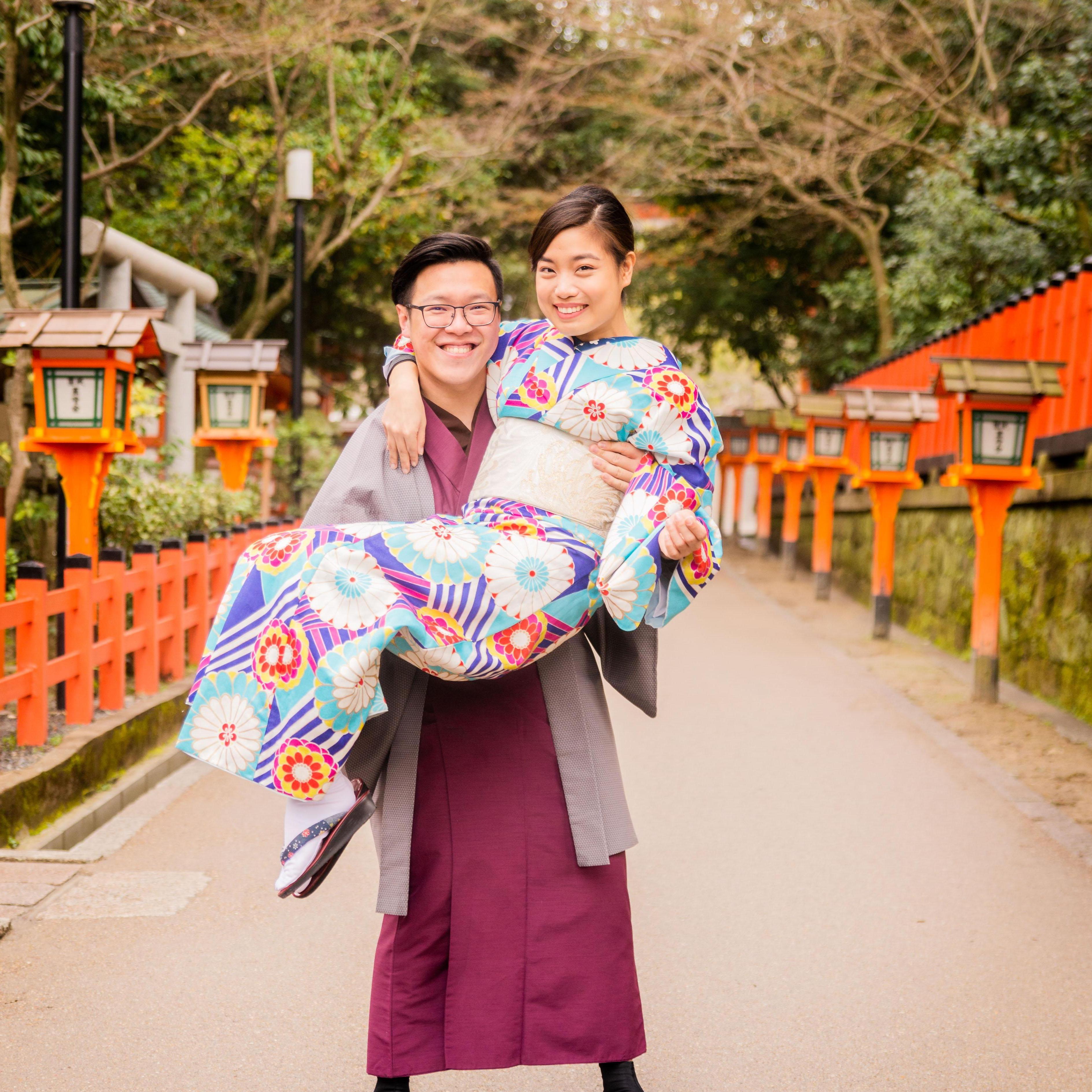 I didn't think he'd be able to carry me, cause I always thought I was heavy haha!