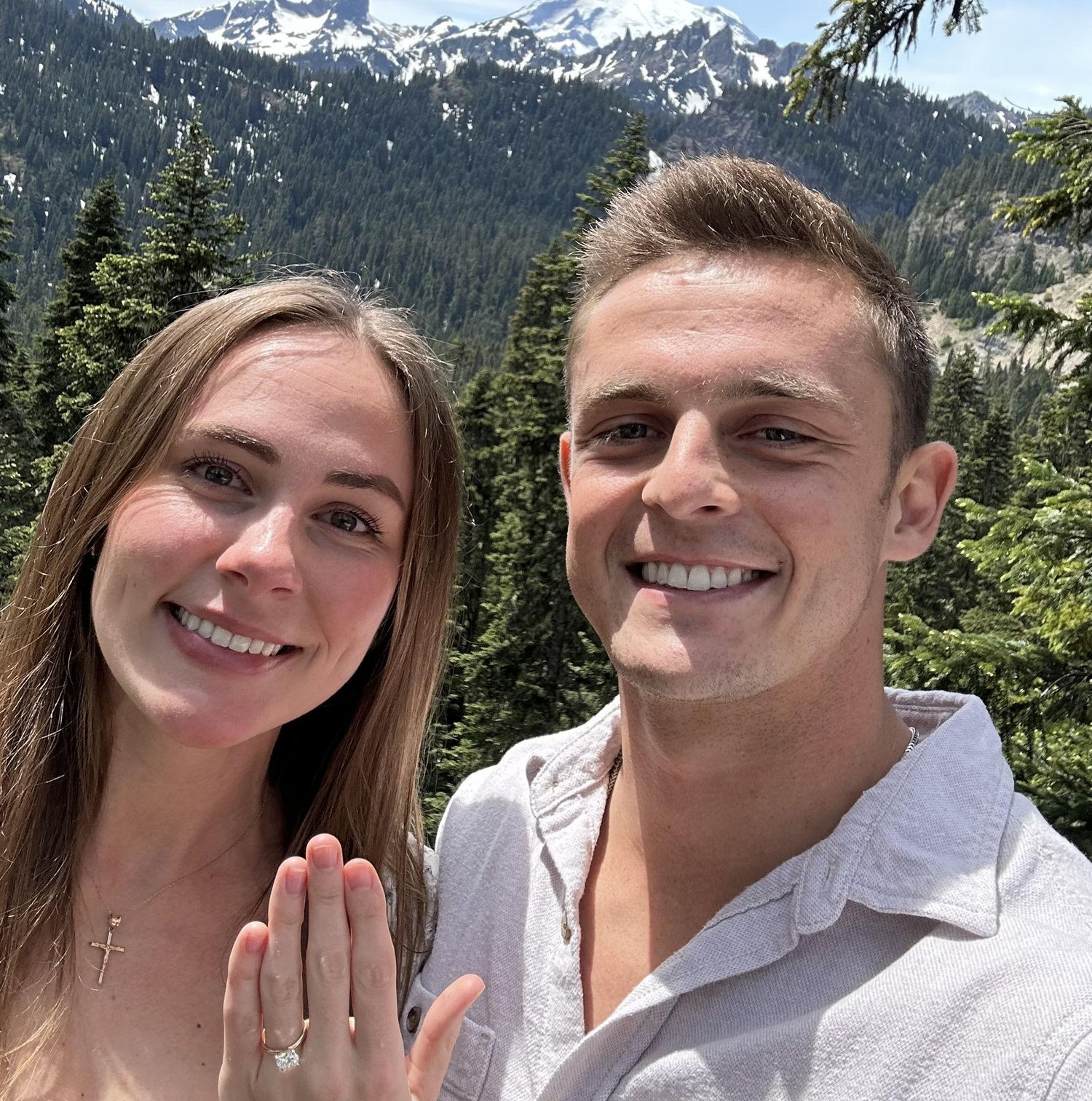 Engaged at Mt. Rainier!