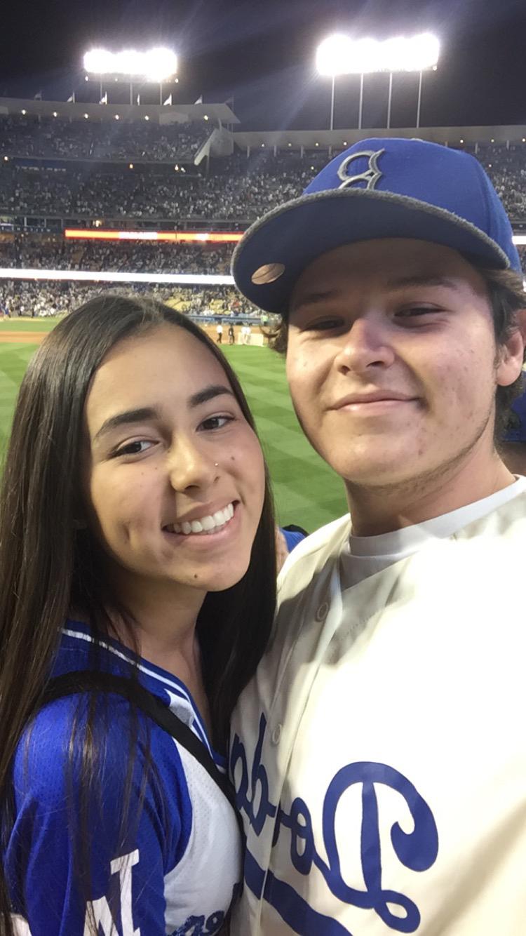 Our First Dodger Game Together!
