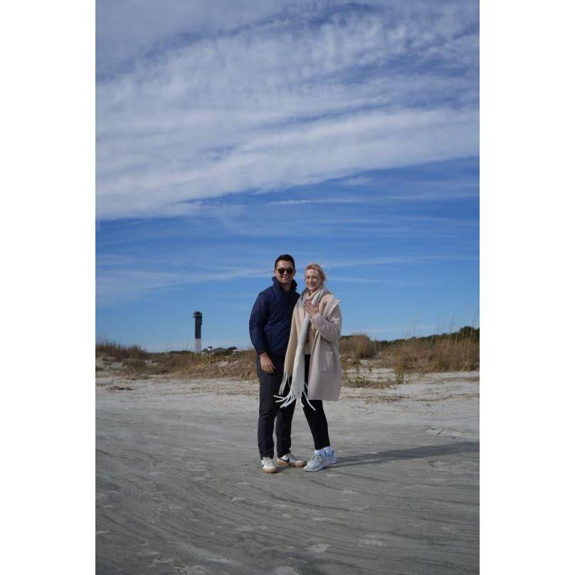 Danny proposed on Sullivan's Island in Charleston, SC