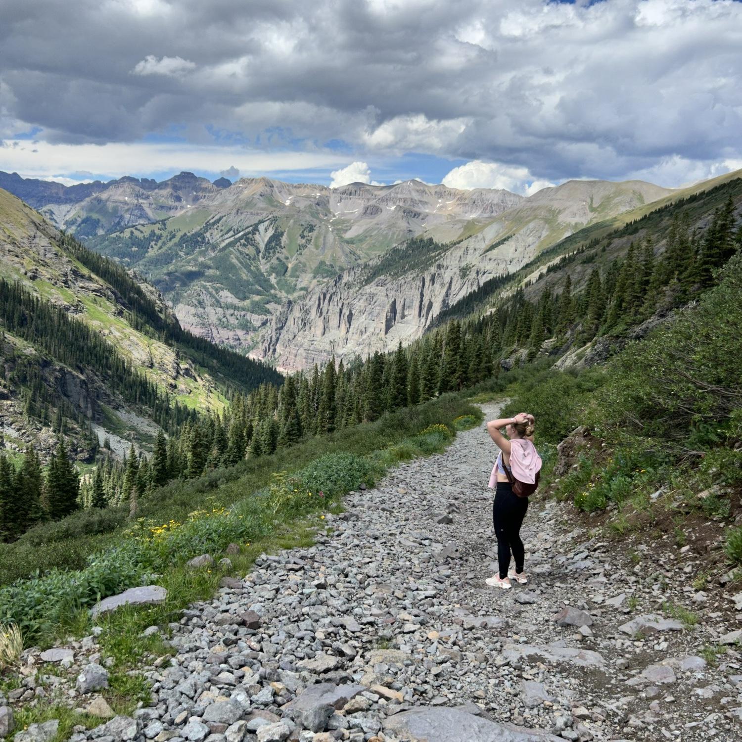 Overlooking Telluride! This was an insane hike