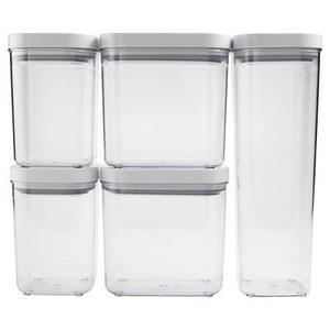 OXO 5 pc Food Storage Canister Set - Clear