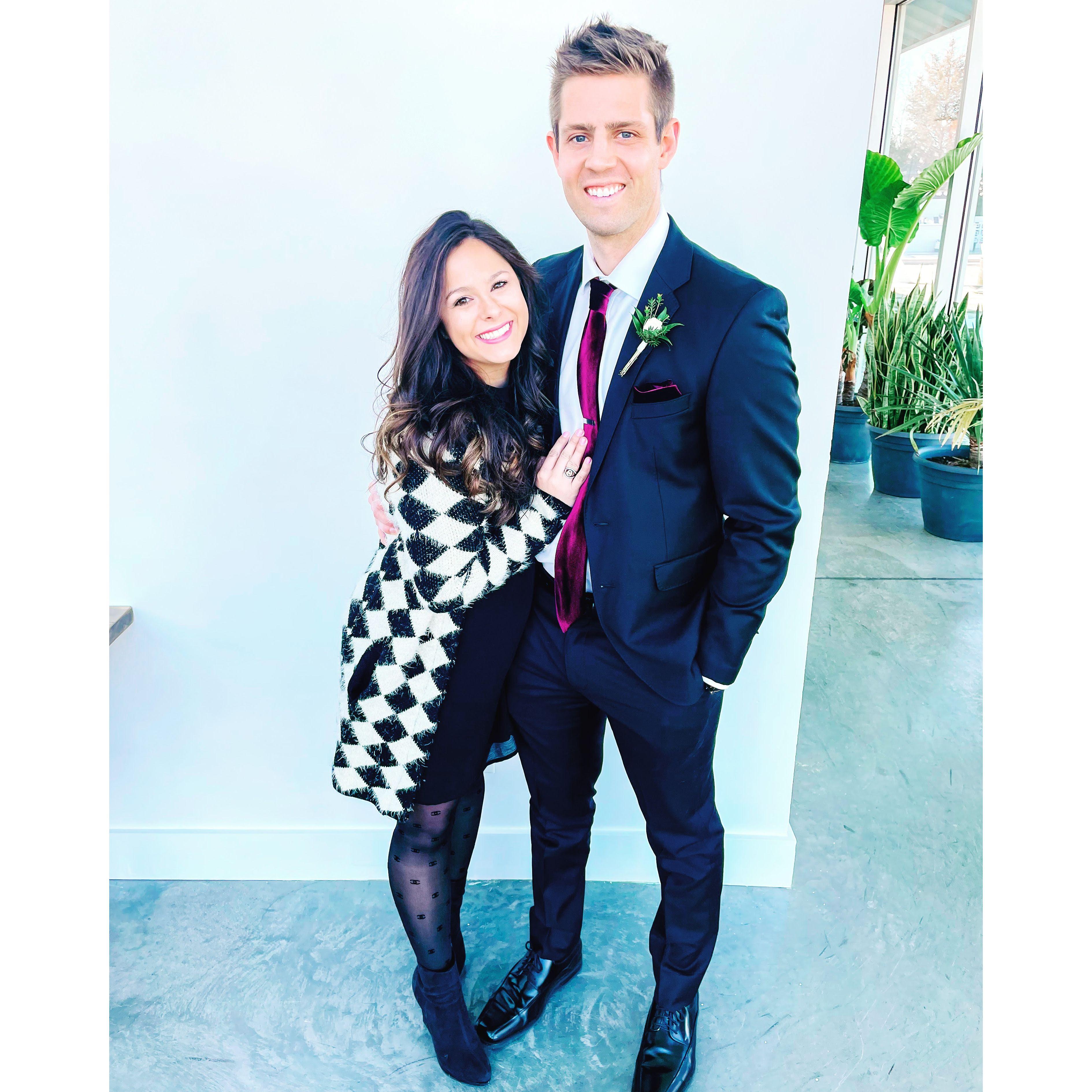At Luke and Taylor's wedding!