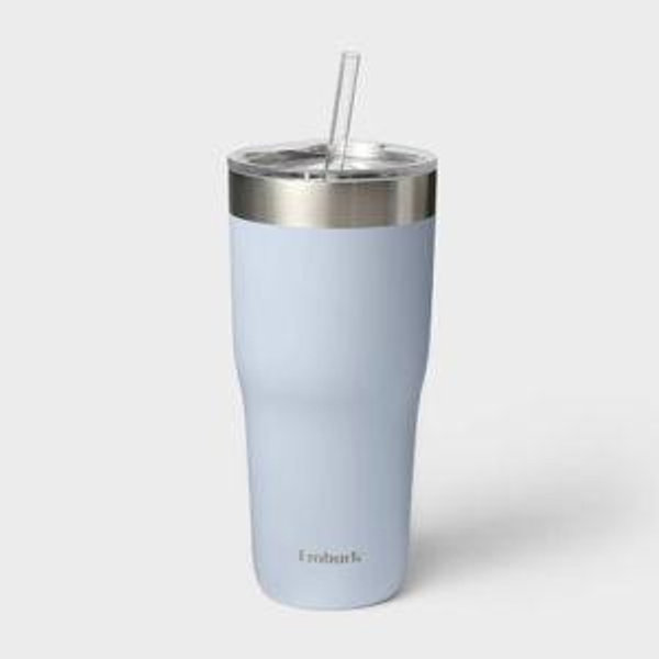 30oz Stainless Steel Straw Tumbler Blue - Embark‚Ñ¢
