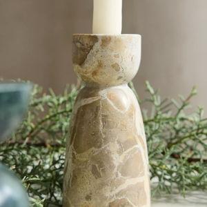 Marble Taper Holder, Sand