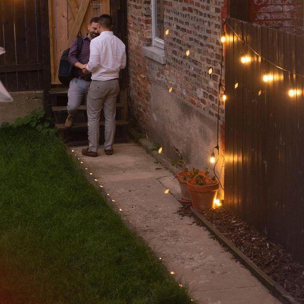 Seconds after being officially engaged!
