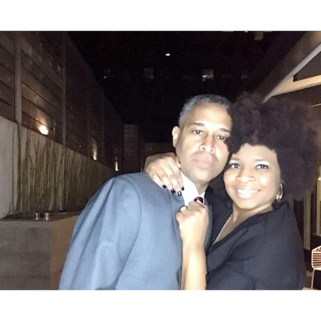 First Christmas party: checked. Lifetime of being each other’s plus one?  Just getting started.
