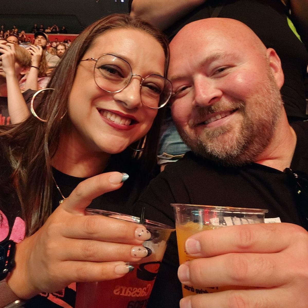 Enjoying music together is their favorite thing to do. Renee was so excited to be someone's Girl at the Rock Show.