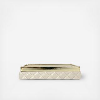 Elle Decor Quilted Ceramic Soap Dish