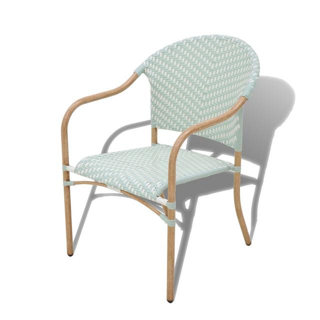 Bee & Willow™ Home Nantucket Wicker Stacking Chair in Sage/ White (Set of 2)