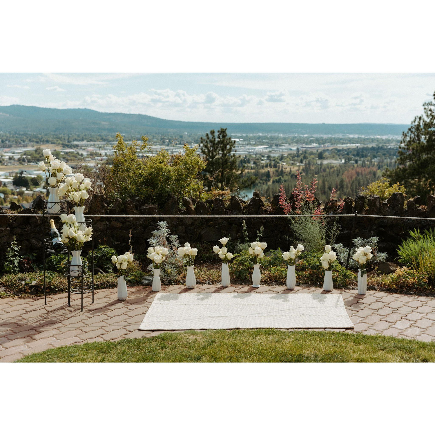 This was the set up for the proposal at Arbor Crest in Spokane, Washington