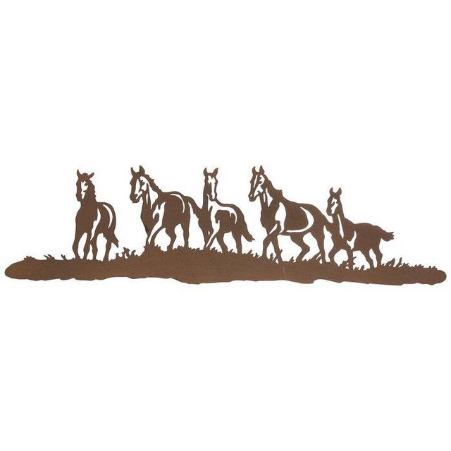 Wild Horses Metal Wall Decor