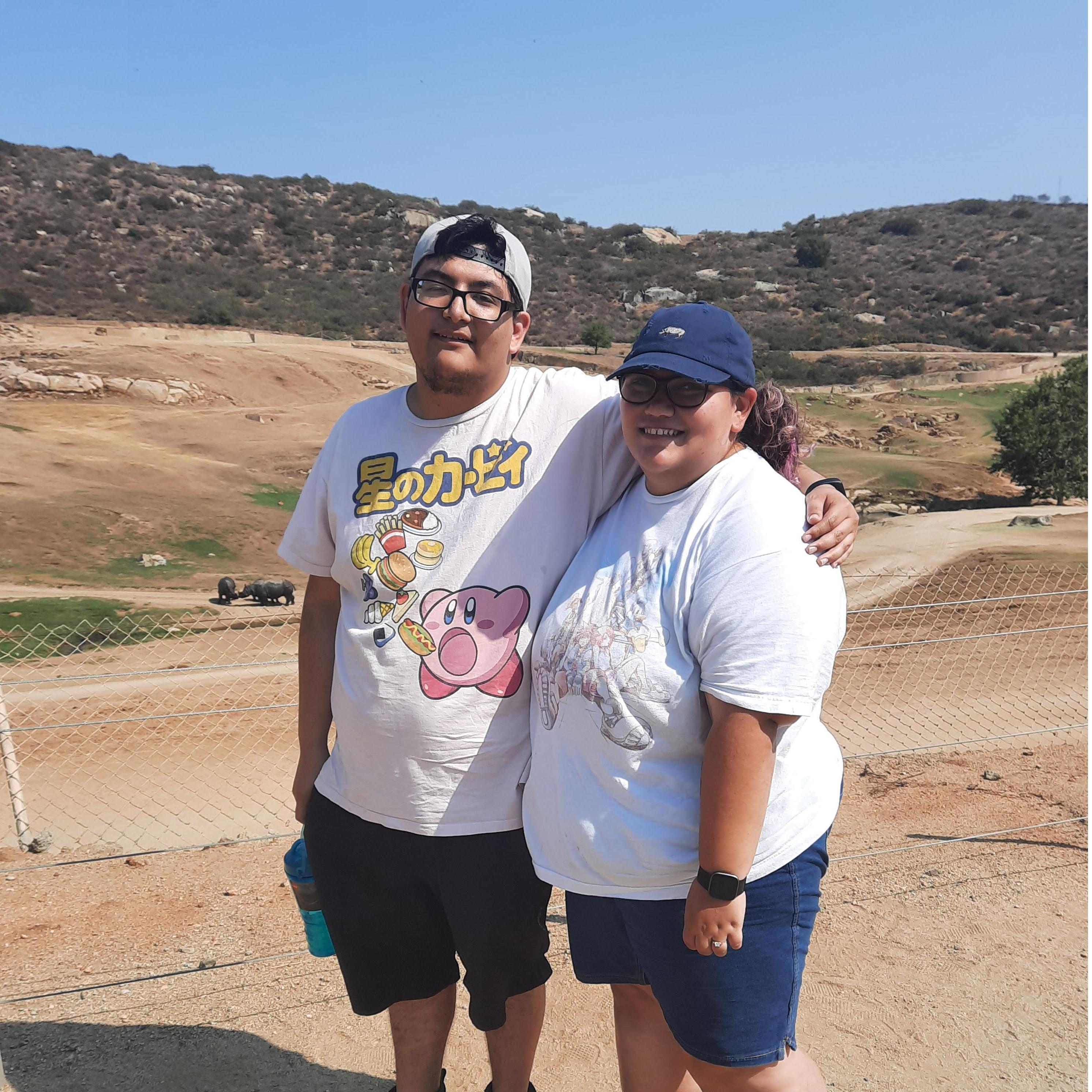 This was at the safari park in San Deigo this was also our first trip together.